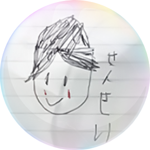 先生の似顔絵